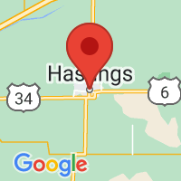 Map of Hastings, NE US